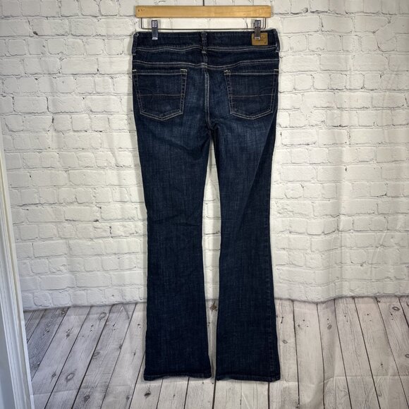 American Eagle Jeans Womens Size 6 Dark Blue Original Boot Stretch Bootcut - Picture 6 of 12